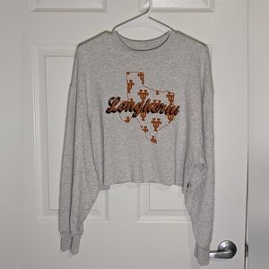 PINK Victoria’s Secret Texas Longhorns Cropped Sweatshirt M/L